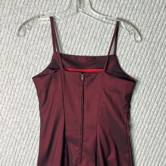 90s Y2K Dress Red Black Bodycon Straps Juniors Size 5 Clueless Classic Fetch - Picture 5 of 6